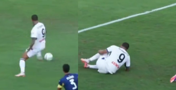 Скамака доживеа ужасна повреда при прием на топката! (ВИДЕО)