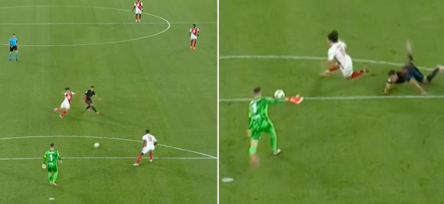 Ужасен почеток за Барса: Ерик Гарсија заработи црвен, Монако веднаш дава гол! (ВИДЕО)