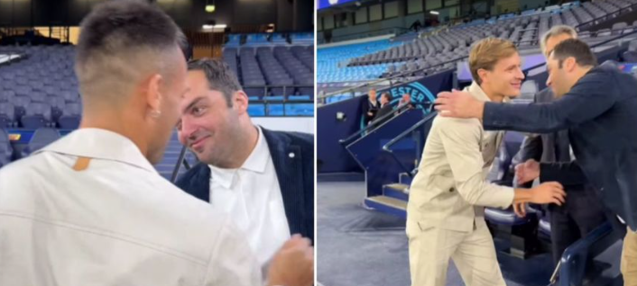 Лаутаро и Барела се сретнаа со Пандев кој им даде поддршка пред мечот со Сити! (ВИДЕО)