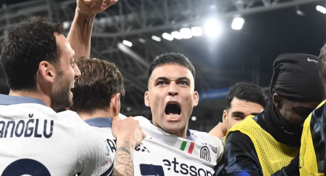 Важна победа на Интер во Бергамо во битката за Скудетото (ВИДЕО)