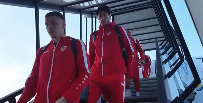 Репрезентативците пристигнаа во Швајцарија (ВИДЕО)